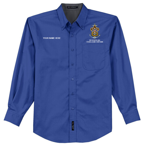 S608 - EMB - Long Sleeve Dress Shirt Thumbnail