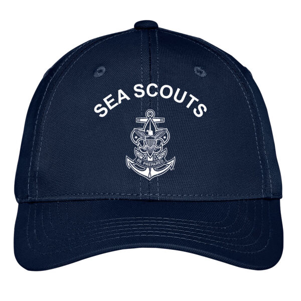 C868 - EMB - Sea Scouts Uniform Cap (White Logo - "Sea Scouts" text above) Thumbnail